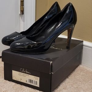 Cole Haan Violet Air Pump Black Patent size 7
